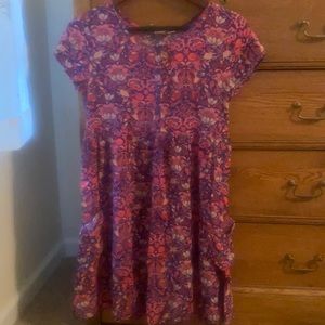 Mudd royal blue and pink floral dress
